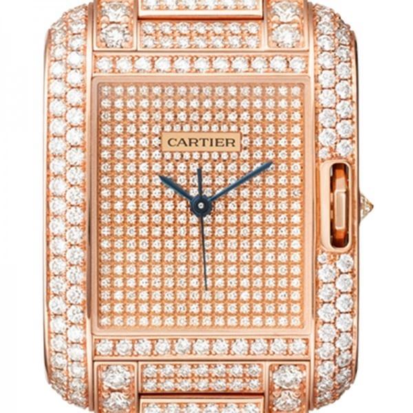 Cartier Women's HPI00560 Tank Diamond Gold-Tone 18K Gold-Tone Watch