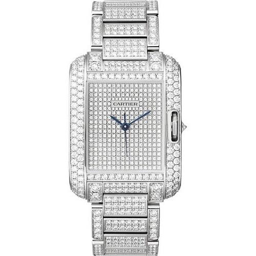 Cartier Men&#39;s HPI00561 Tank Diamond Stainless Steel Watch