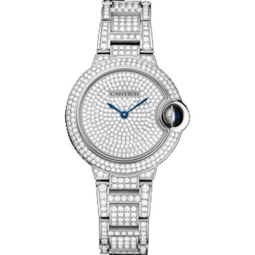 Cartier Women's HPI00562 Ballon Bleu de Cartier Diamond White Gold-Tone Watch