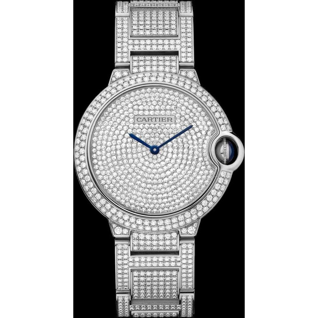 Cartier Women&#39;s HPI00581 Ballon Bleu de Cartier Diamond Stainless Steel Watch
