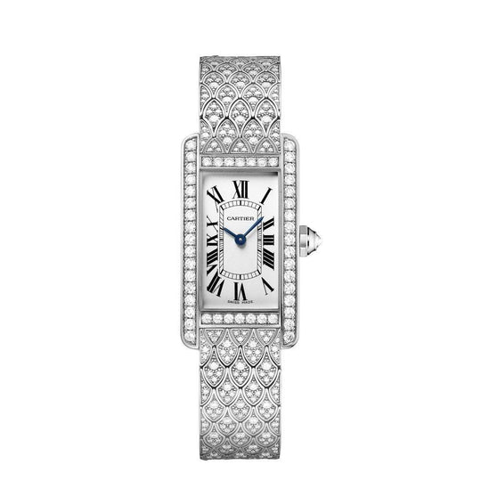 Cartier Women's HPI00620 Tank White Gold-Tone Stainless Steel Watch