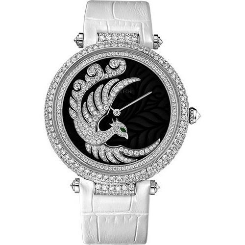 Cartier Women's HPI00633 Bestaire Diamond White Leather Watch