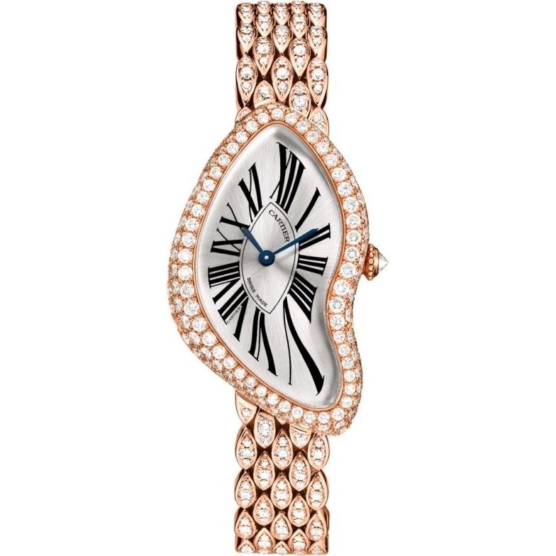 Cartier Women&#39;s HPI00653 Crash Gold-Tone 18K Gold-Tone with Sets of Diamonds Watch