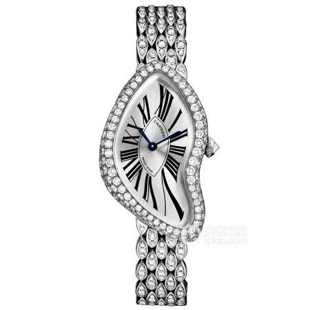Cartier Women's HPI00654 Crash 18K White Gold-Tone with Sets of Diamond Watch