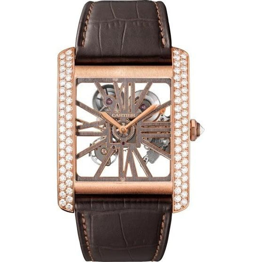 Cartier Men's HPI00715 Tank Brown Leather Watch