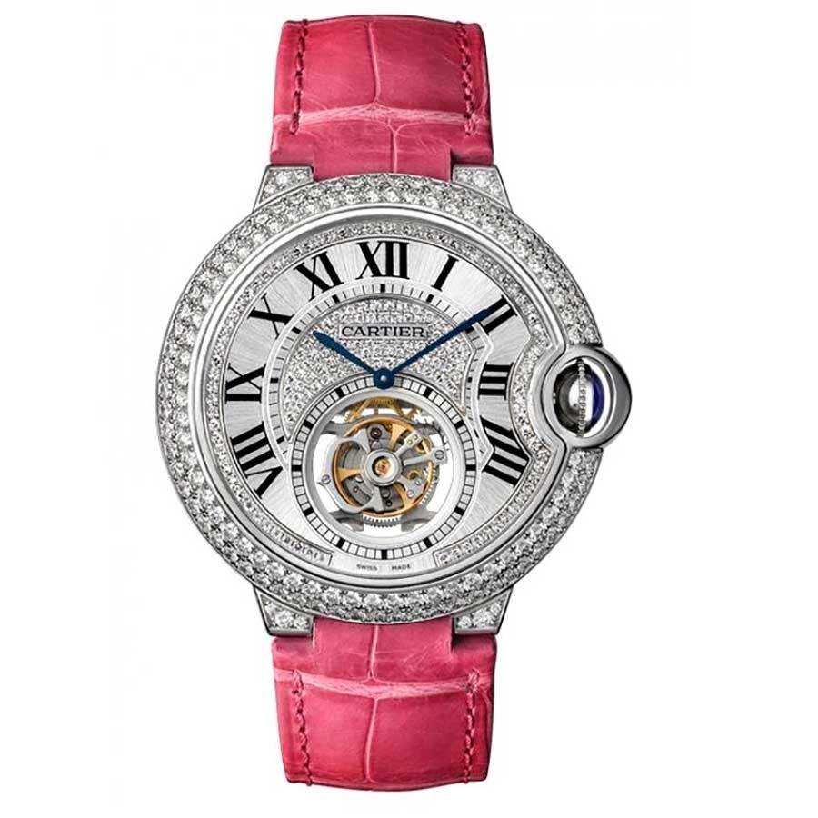 Cartier Women's HPI00716 Ballon Bleu Diamond Pink Leather Watch