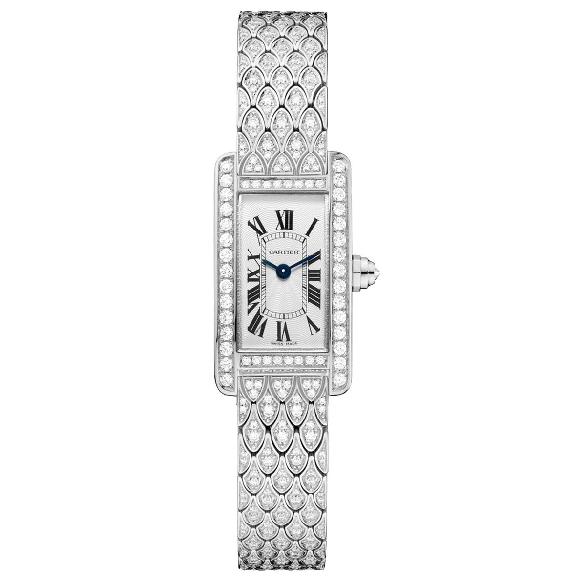 Cartier Women's HPI00724 Tank White Gold-Tone 18K White Gold-Tone with Set of Diamonds Watch