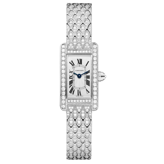 Cartier Women's HPI00724 Tank White Gold-Tone 18K White Gold-Tone with Set of Diamonds Watch