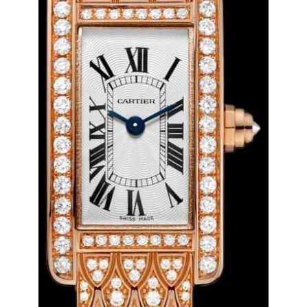 Cartier Women's HPI00725 Tank Rose Gold-Tone 18K Rose Gold-Tone with Set of Diamonds Watch