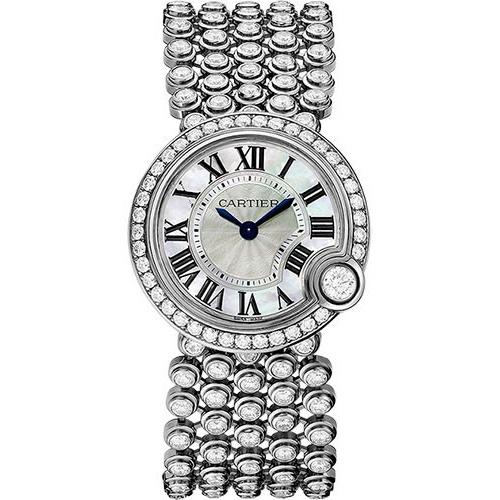Cartier Women's HPI00757 Ballon Blanc White Gold-Tone 18K White Gold-Tone with Sets of Diamond Watch