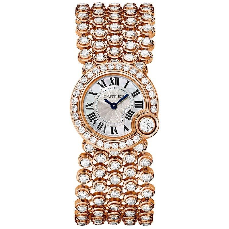 Cartier Women's HPI00758 Ballon Blanc Rose Gold-Tone 18K Rose Gold-Tone with Set of Diamonds Watch