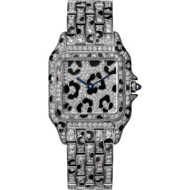Cartier Women's HPI01096 Panthere De Cartier Diamond Rhodiumized 18K White Gold-Tone with Diamonds Watch