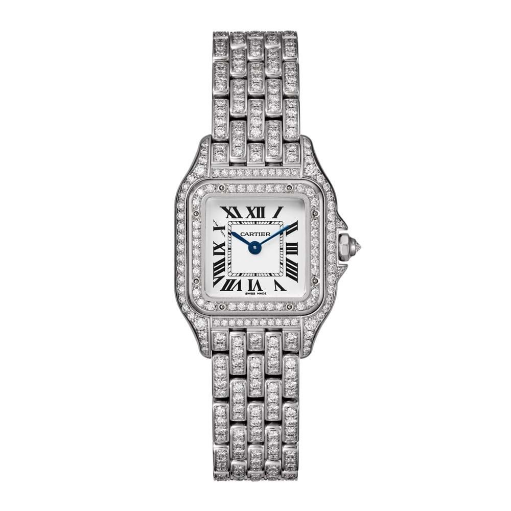 Cartier Women's HPI01129 Panthere De Cartier Rhodiumized 18K White Gold-Tone with Diamonds Watch