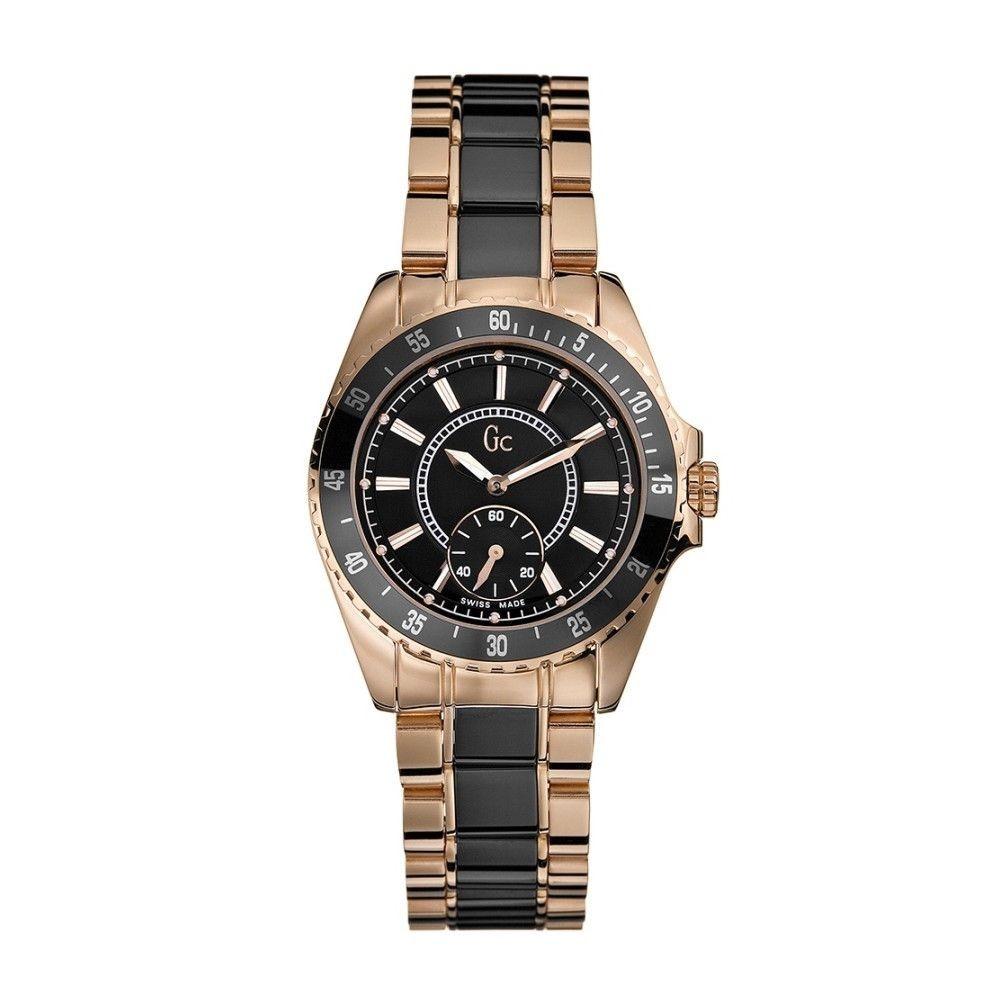 Guess Women's I47003l2 Casual Two-Tone Stainless Steel, Ceramic Watch