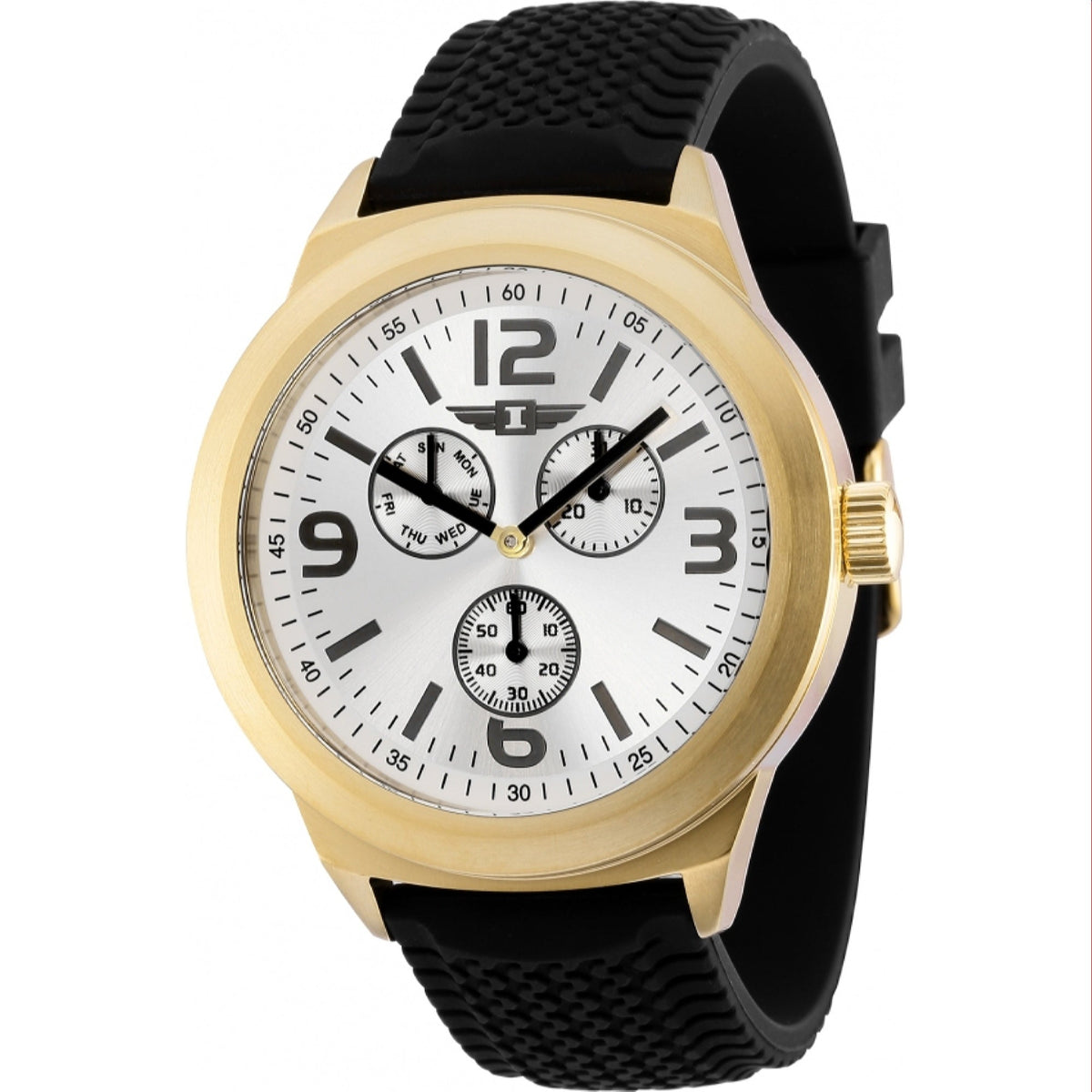 Invicta Men&#39;s IBI36525 Black Silicone Watch