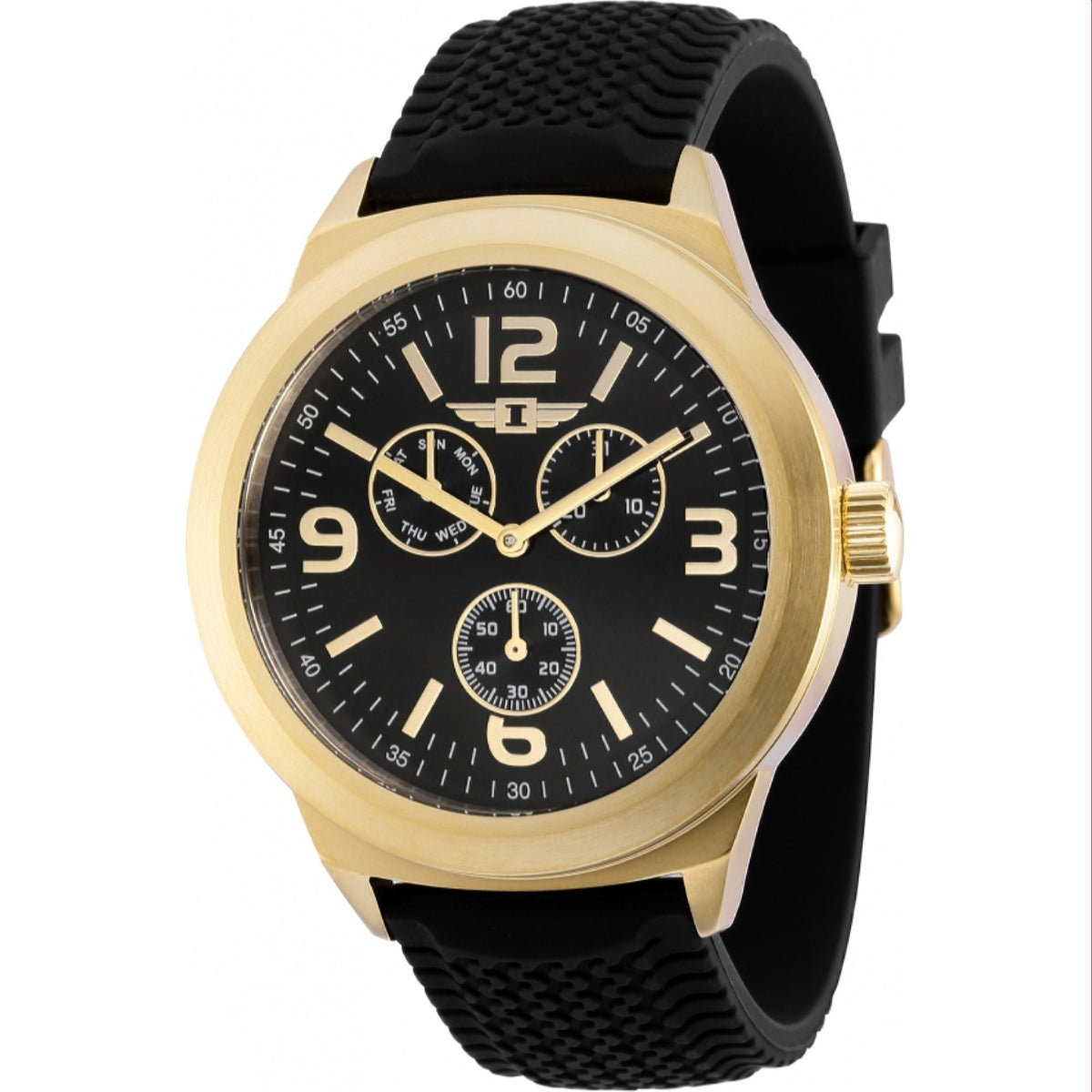 Invicta Men&#39;s IBI36529 Black Silicone Watch