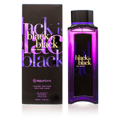 Black Is Black Nu Parfums Edp Spray Limited Edition 3.4 Oz (100 Ml) For Women   