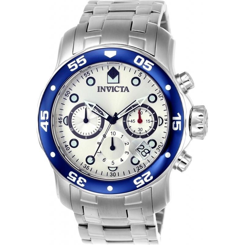 Invicta Men's ILE0070A Pro Diver Scuba  Stainless Steel Watch