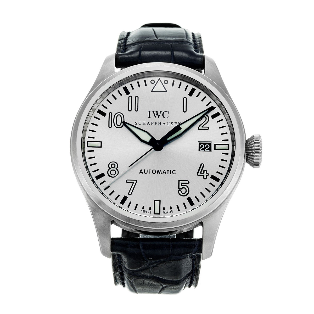 IWC Men&#39;s IW325519 Big Pilot Father And Son Lmtd Black Leather Watch