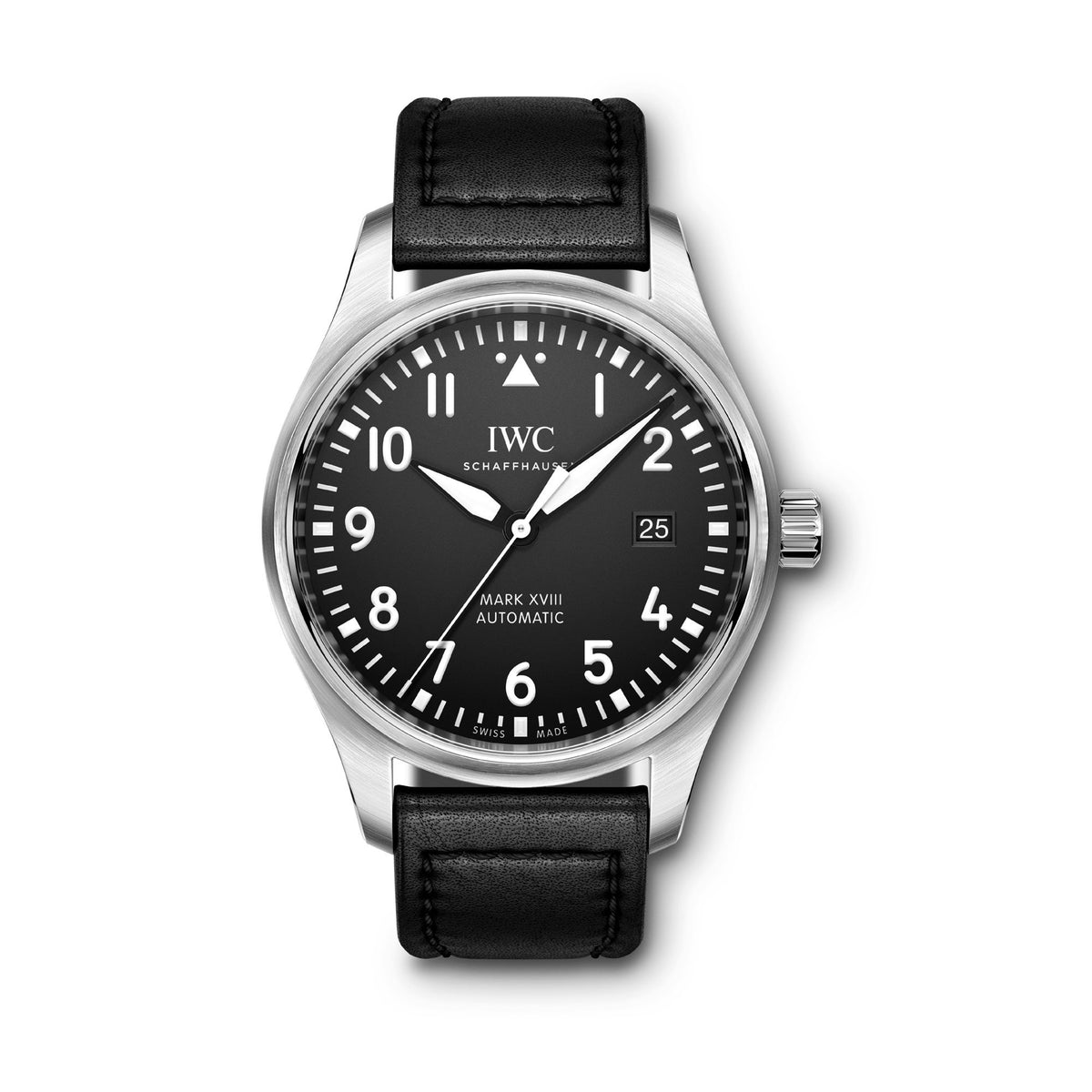 IWC Men&#39;s IW327009 Pilot&#39;S Mark Xviii Black Leather Watch