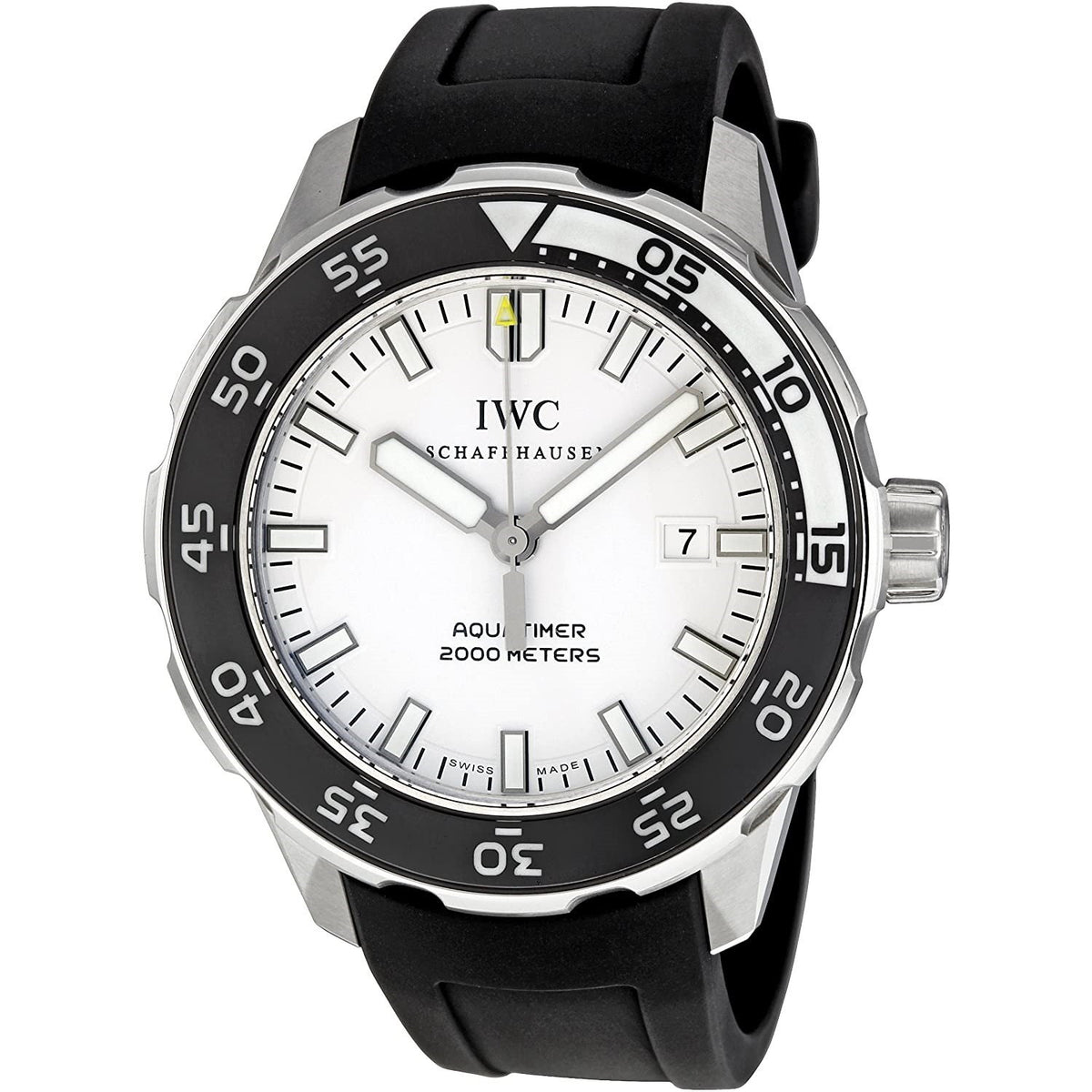 IWC Men&#39;s IW356811 Aquatimer Black Rubber Watch