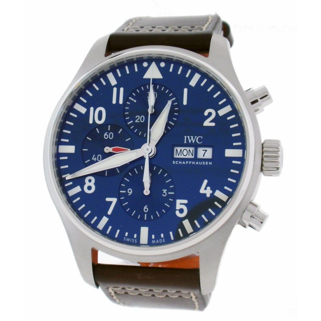 IWC Men&#39;s IW377714 Pilot Midnight Chronograph Black Rubber Watch