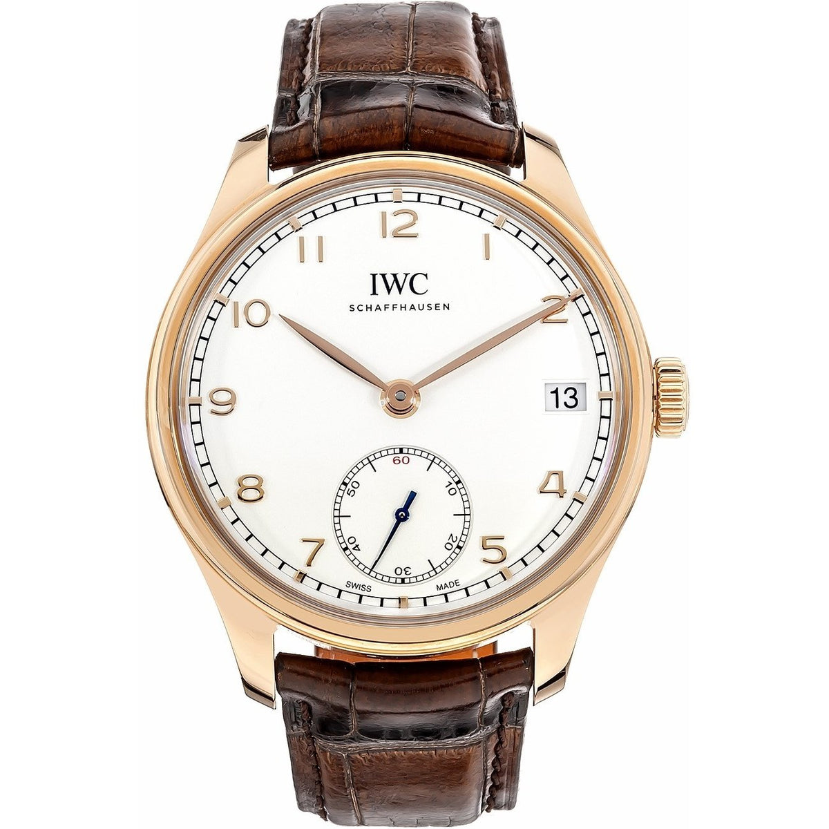 IWC Men's IW510204 Portuguese  Brown Leather Watch