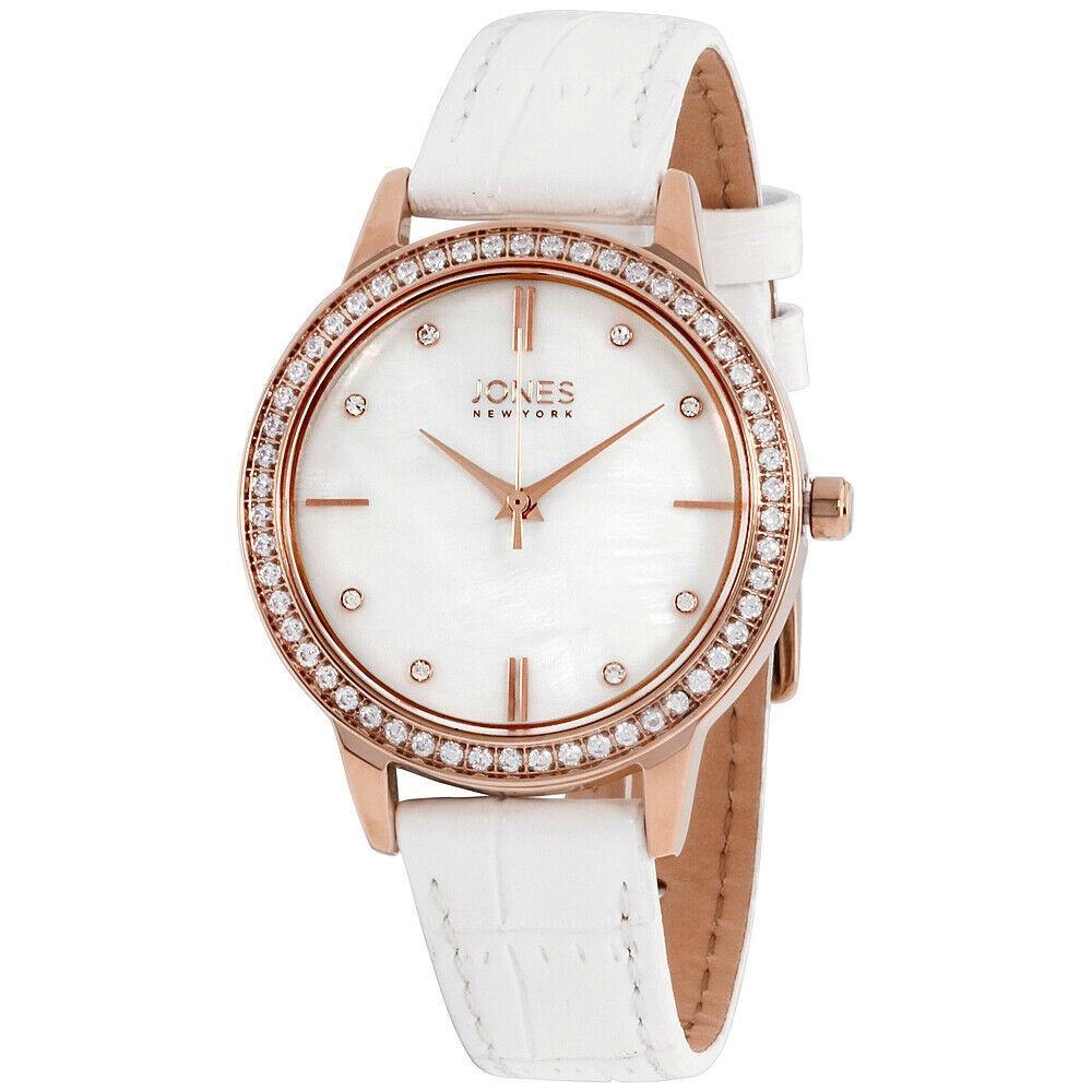 Jones New York Women's JNC11536R528-001 Jones New York White Leather Watch