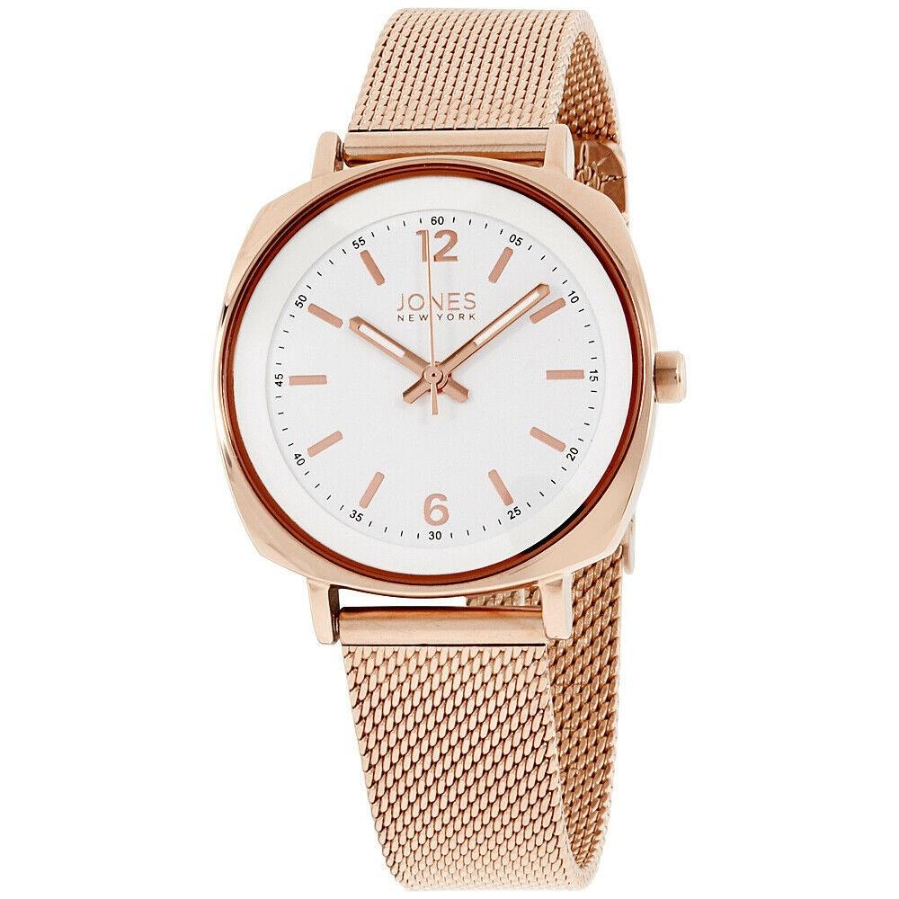 Jones New York Women's JNC11541R528-524 Jones New York Rose Gold-Tone Stainless Steel Watch