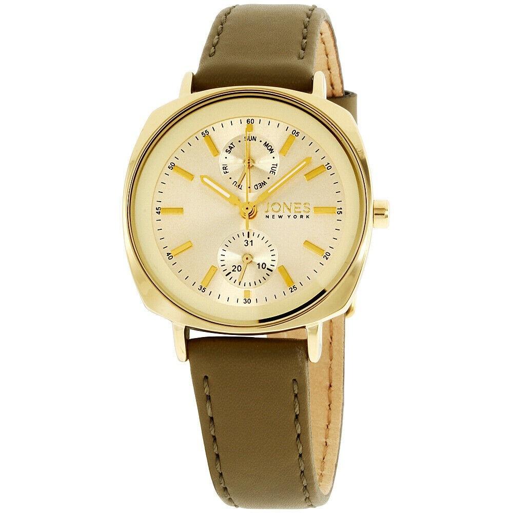 Jones New York Women's JNC11543G528-MOS Jones New York Brown Leather Watch