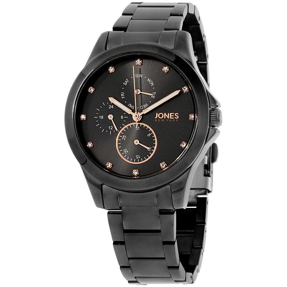 Jones New York Women's JNC11692B528-201 Jones New York Black Stainless Steel Watch