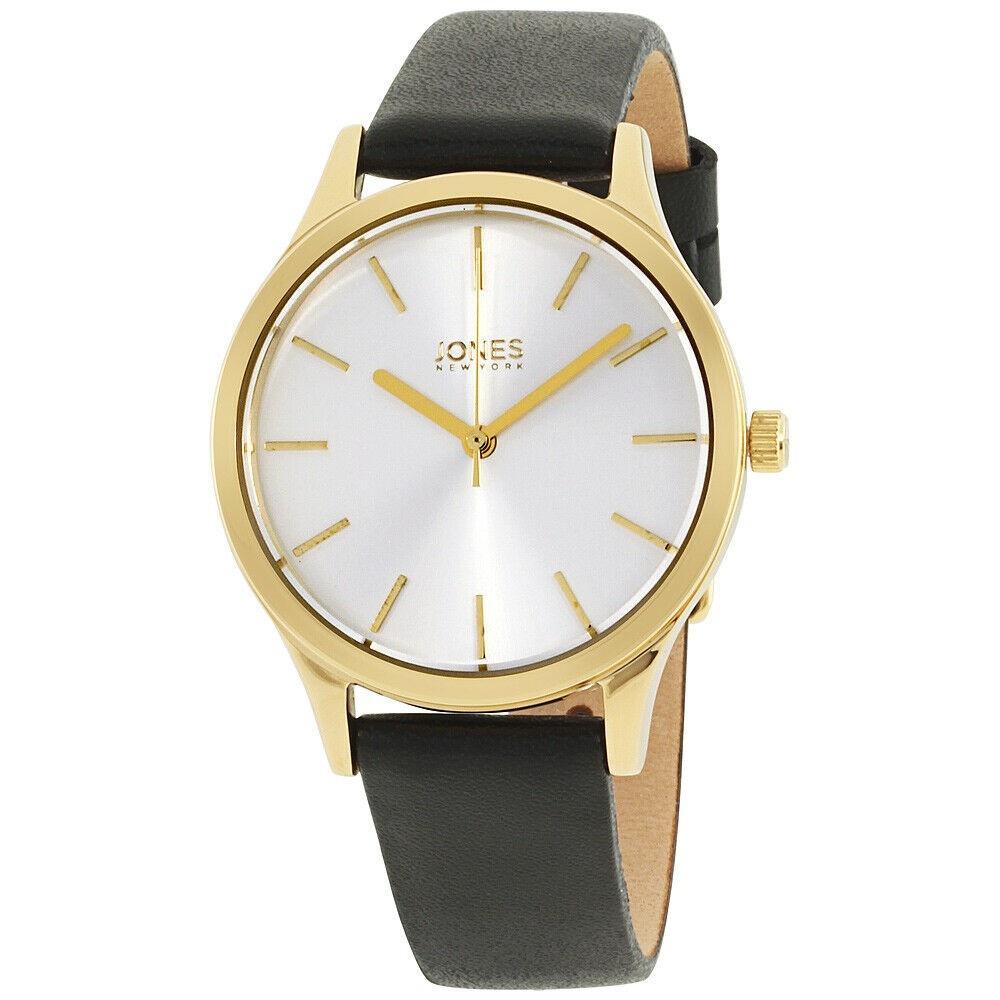 Jones New York Women's JNC11759G528-003 Jones New York Black Leather Watch