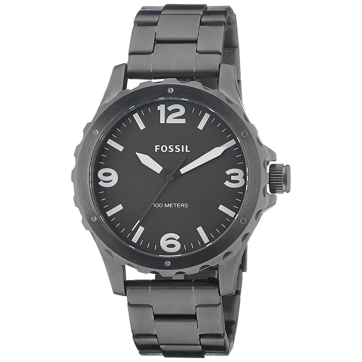 Fossil Men's JR1457 Nate Black Stainless Steel Watch