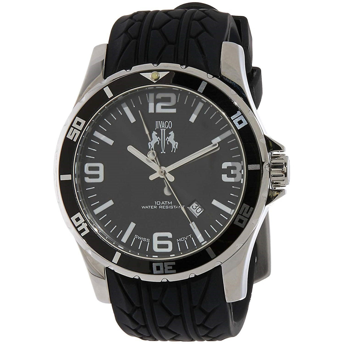 Jivago Men&#39;s JV0111 Ultimate Black Silicone Watch
