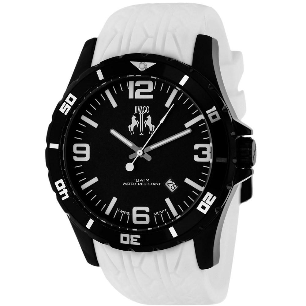 Jivago Men&#39;s JV0114 Ultimate White Silicone Watch