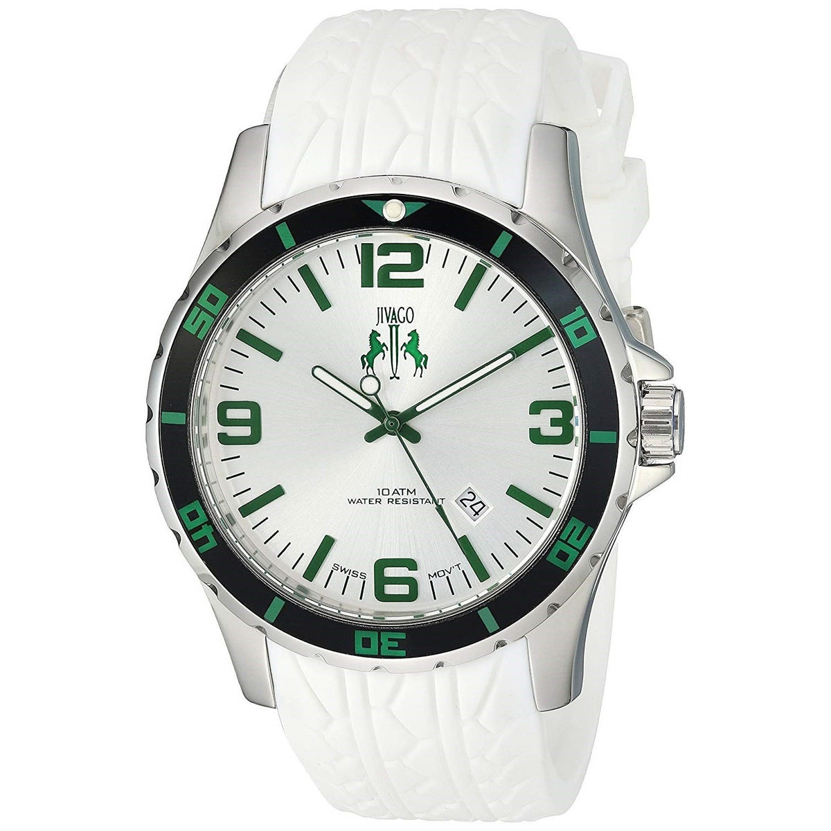 Jivago Men&#39;s JV0116 Ultimate White Silicone Watch