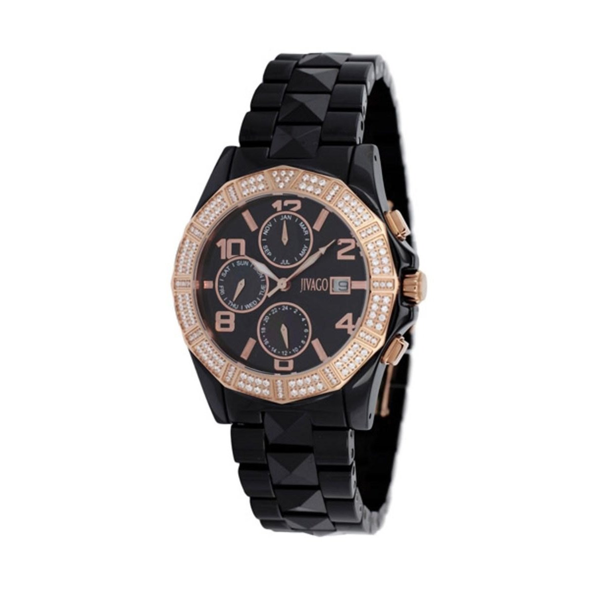 Jivago Women's JV0421 Prexy Black Ceramic Watch
