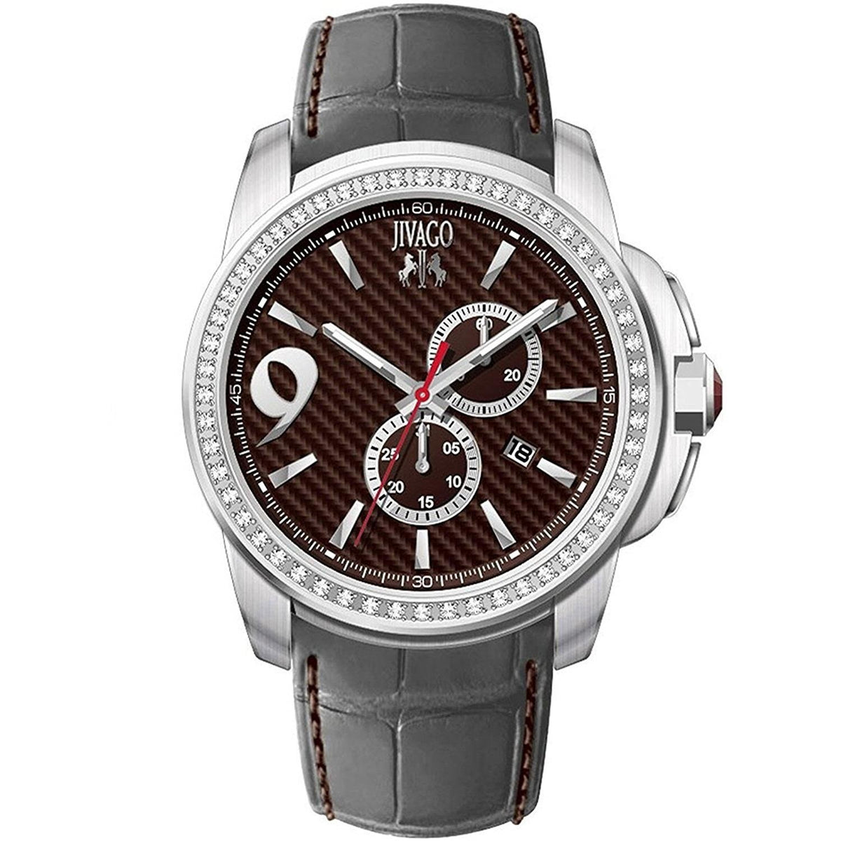 Jivago Men's JV1536 Gliese Grey Leather Watch