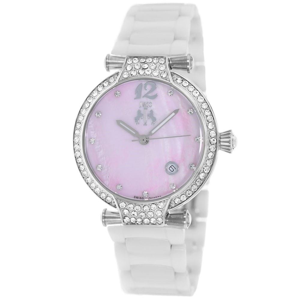 Jivago Women's JV2214 Bijoux Crystal White Ceramic Watch