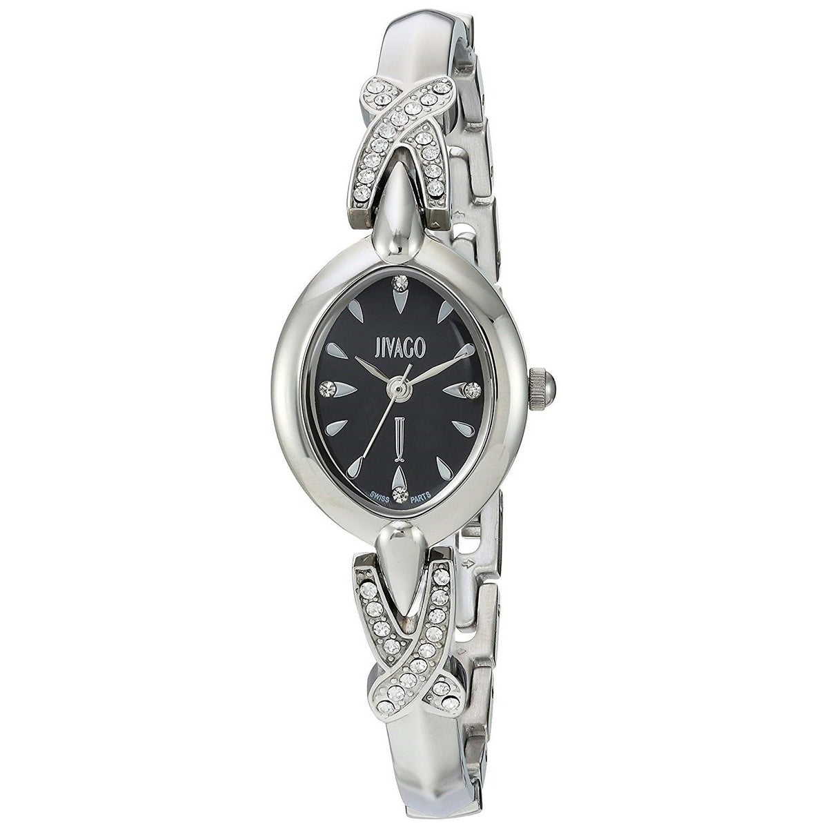Jivago Women&#39;s JV3610 Via Crystal Stainless Steel with Sets of Crystal Watch