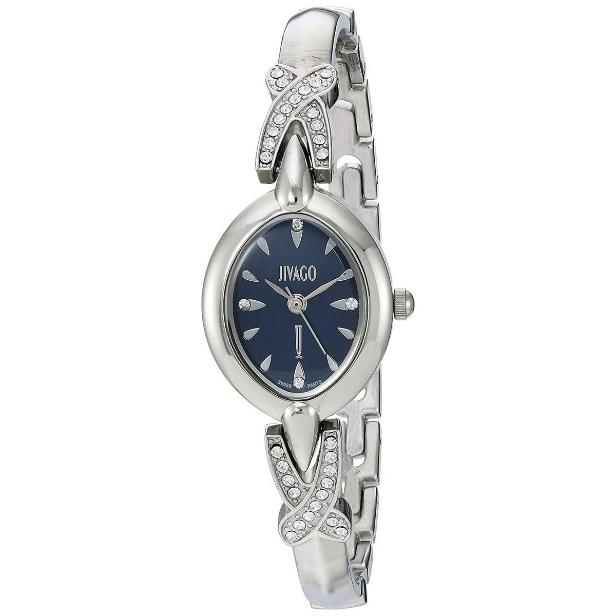Jivago Women's JV3611 Via Crystal Stainless Steel with Sets of Crystal Watch