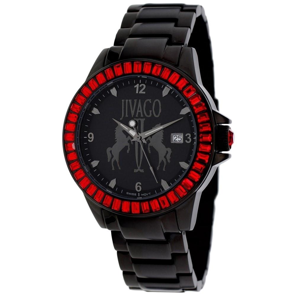 Jivago Women&#39;s JV4216 Folie Black Stainless Steel Watch