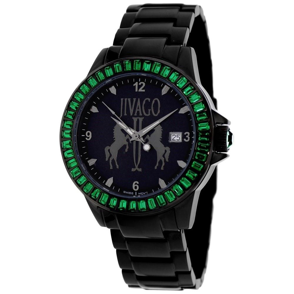 Jivago Women&#39;s JV4217 Folie Black Stainless Steel Watch