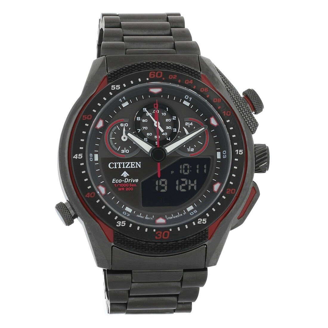 Citizen Men&#39;s JW0137-51E Promaster SST Chronograph Grey Stainless Steel Watch