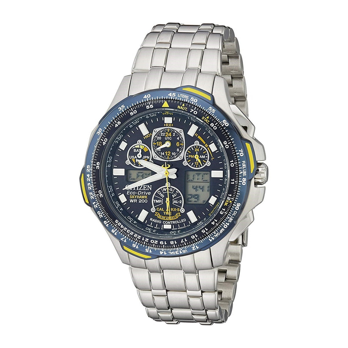 Citizen Men&#39;s JY0040-59L Skyhawk Chronograph Stainless Steel Watch