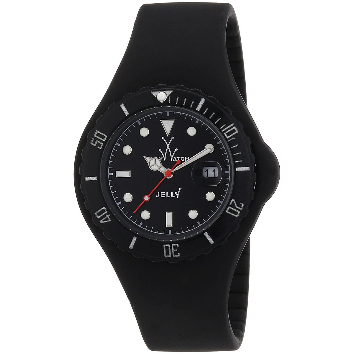 Toy Watch Men&#39;s JY02BK Jelly Black Silicone Watch