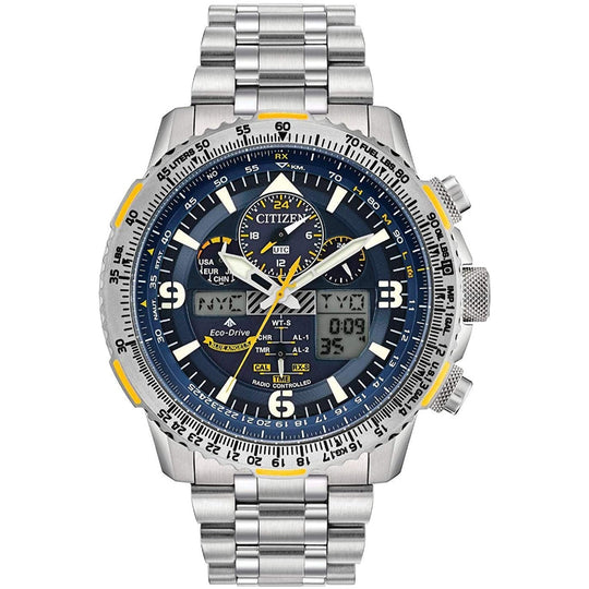 Citizen Men's JY8101-52L Promaster Skyhawk A-T Blue Angels Chronograph Titanium Watch