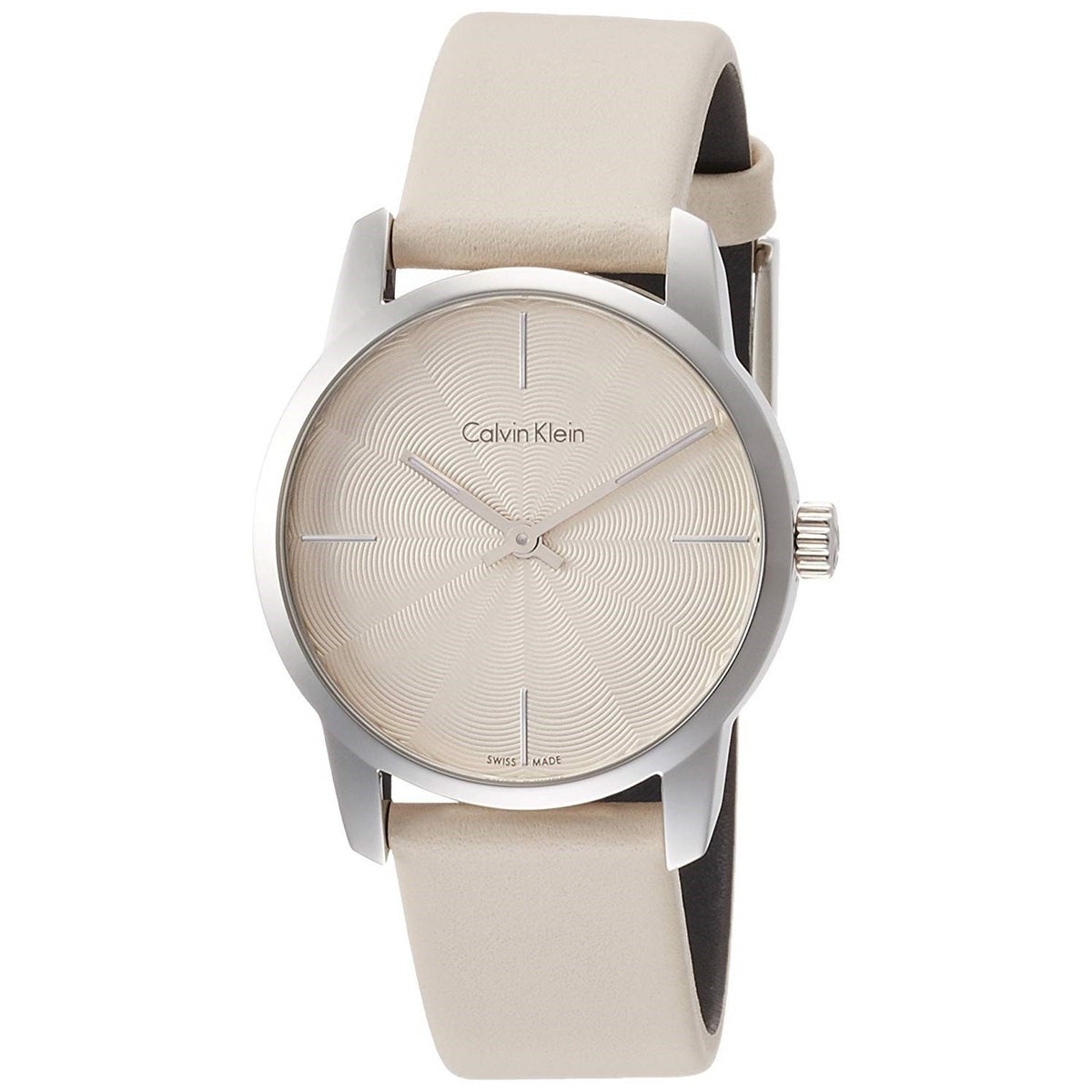 Calvin Klein Women's K2G231XH City Beige Leather Watch