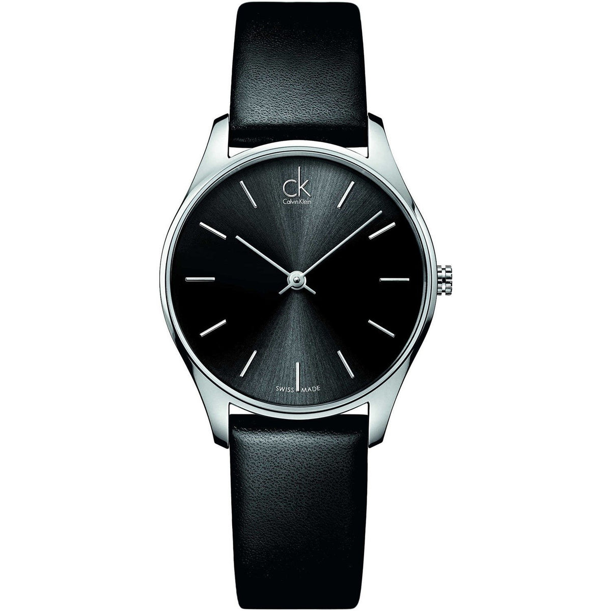 Calvin Klein Women's K4D221C1 Classic Black Leather Watch