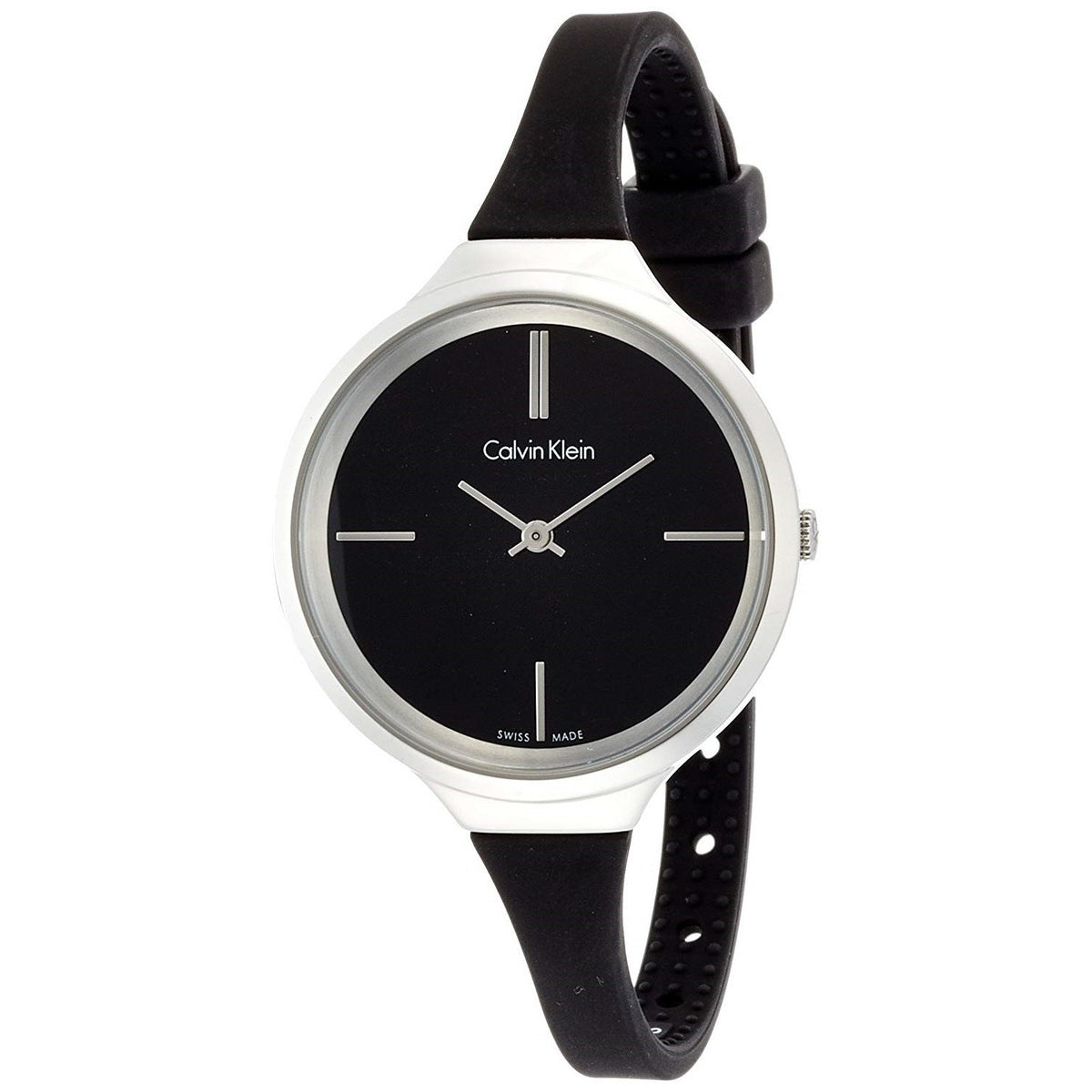 Calvin Klein Women's K4U231B1 Lively Black Rubber Watch